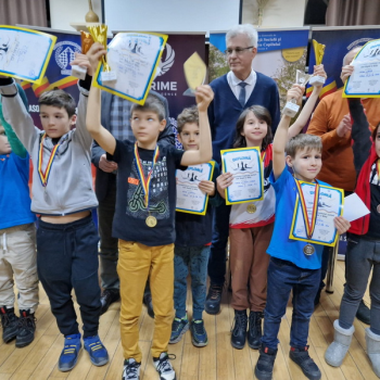 S-a încheiat competiția de șah dedicată copiilor, la Conacul Golescu-Grant
